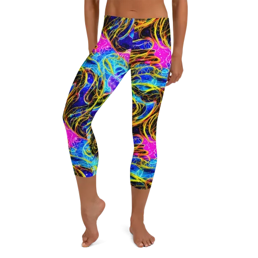 Galaxy Flux on a Capri Leggings