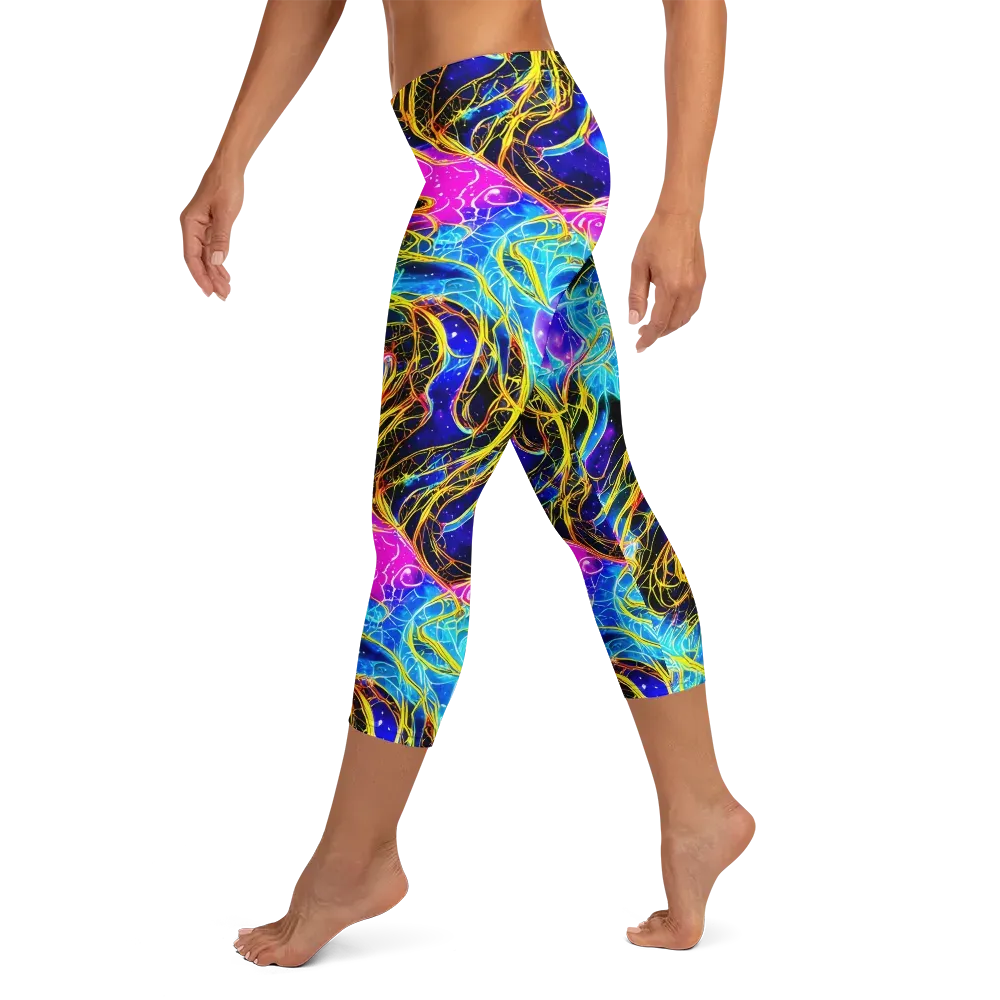 Galaxy Flux on Capri Leggings — Left