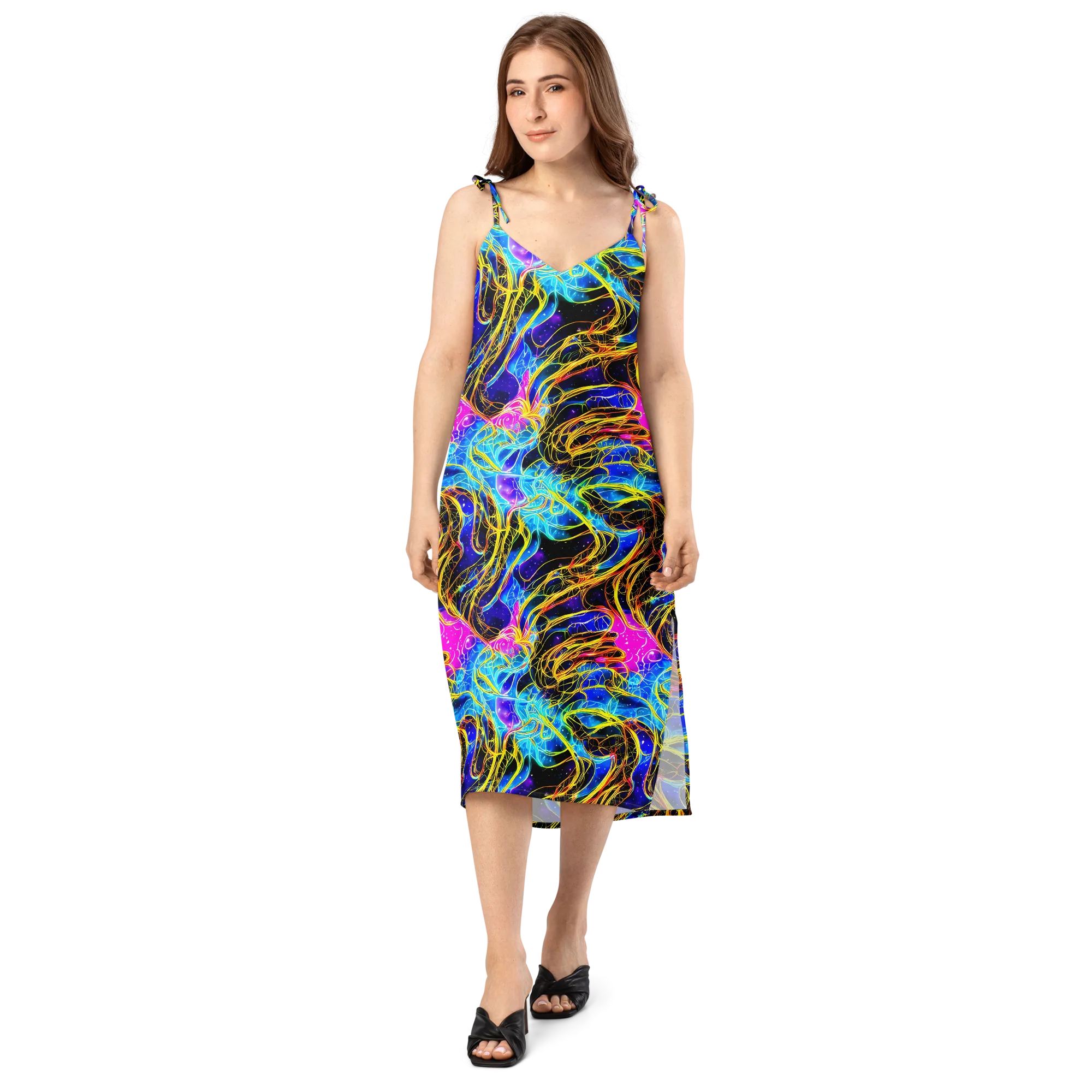 Galaxy Flux on Slip Dress — Front