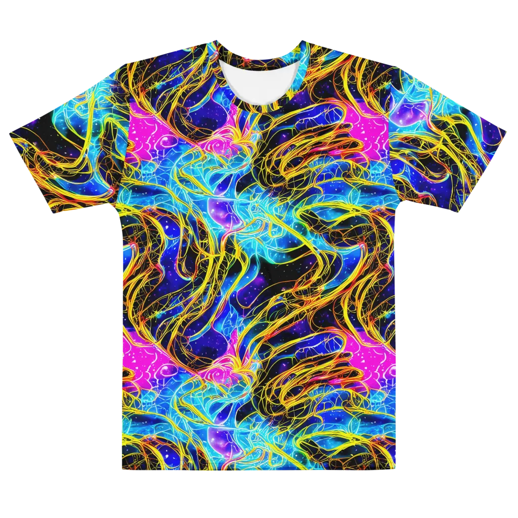 Galaxy Flux on Men's Cotton Crew Neck T-Shirt — Front