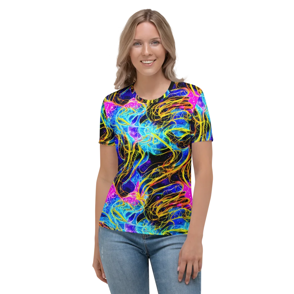 Galaxy Flux on Women's Crew Neck T-Shirt — Front