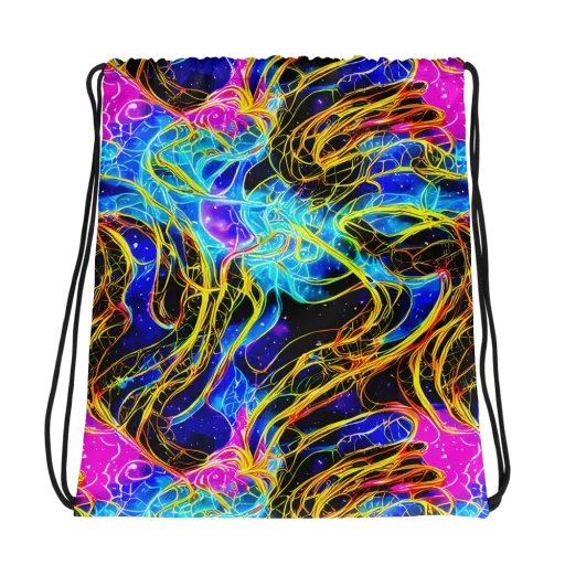 Galaxy Flux on a Drawstring Bag