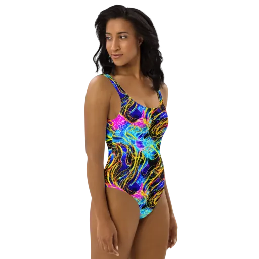 Galaxy Flux on a One-Piece Swimsuit
