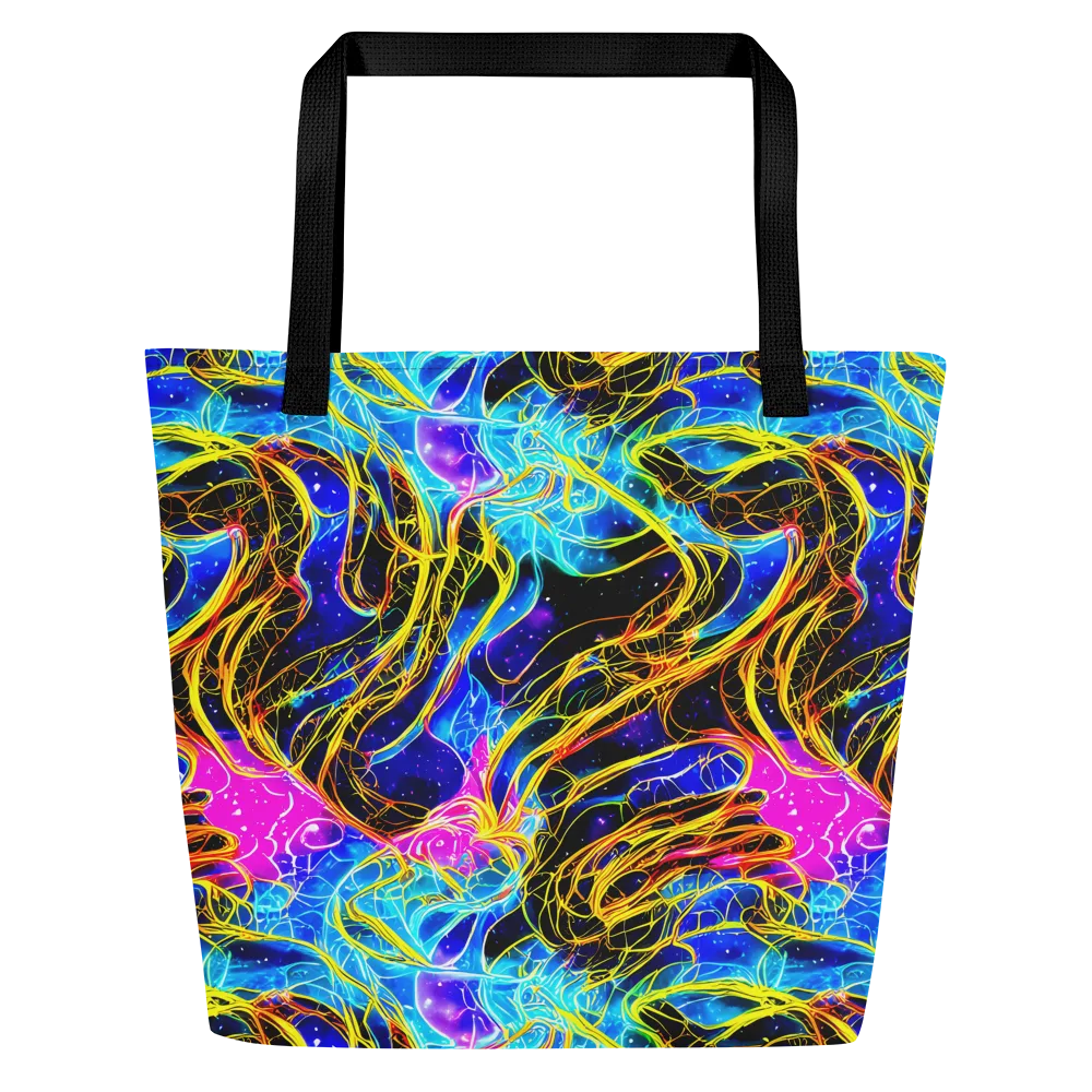 Galaxy Flux on Large Tote Bag W/ Pocket — Front