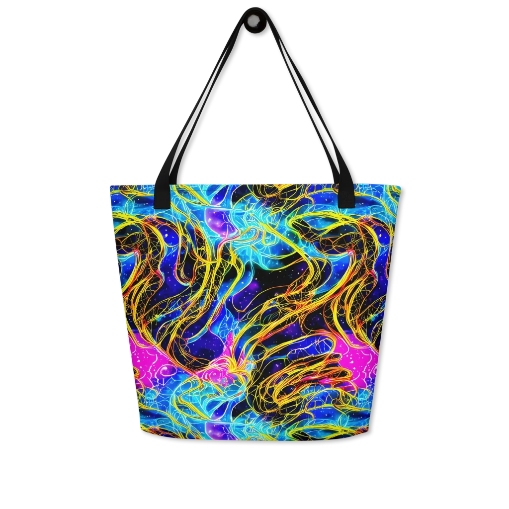Galaxy Flux on Large Tote Bag W/ Pocket — Front