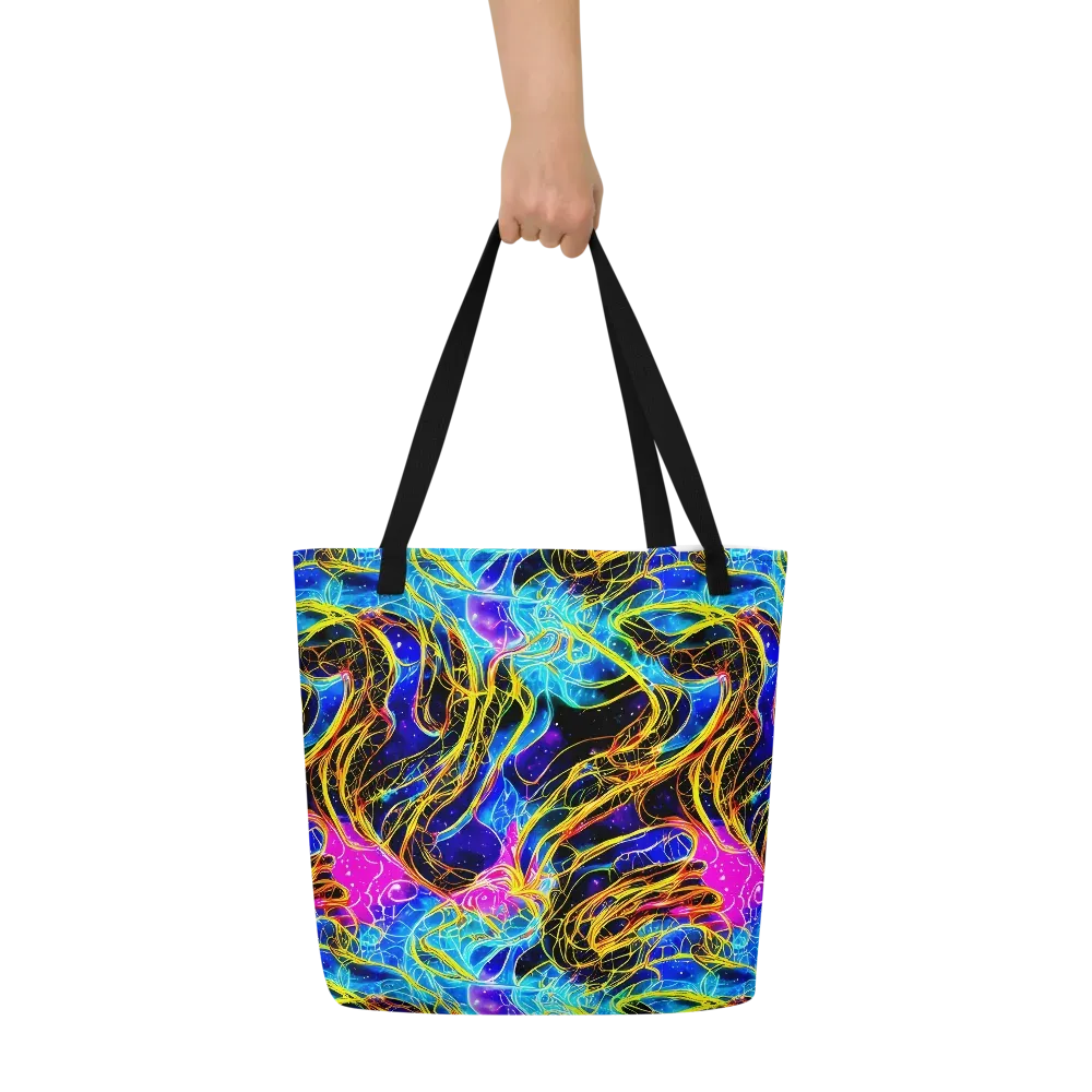 Galaxy Flux on Large Tote Bag W/ Pocket — Front