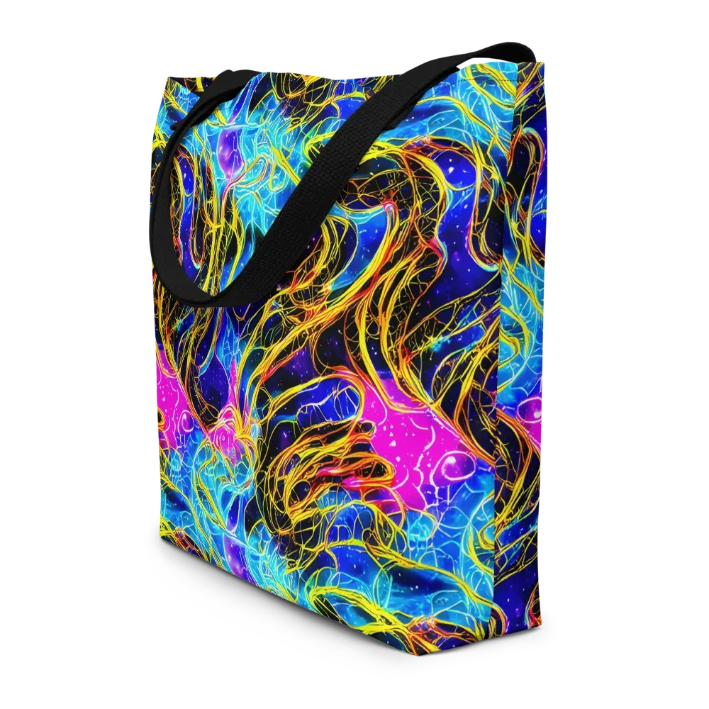 Galaxy Flux on Large Tote Bag W/ Pocket — Front