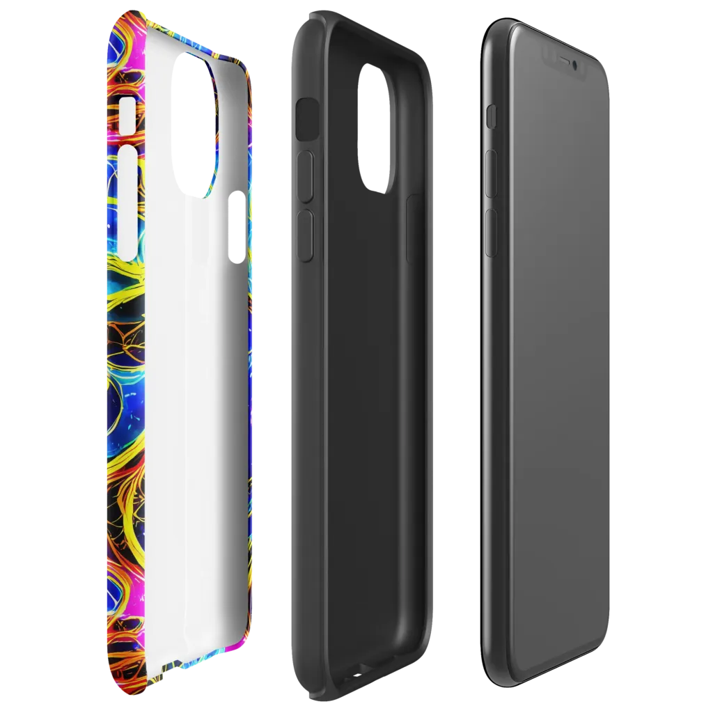 Galaxy Flux on Tough Case for iPhone® — Right
