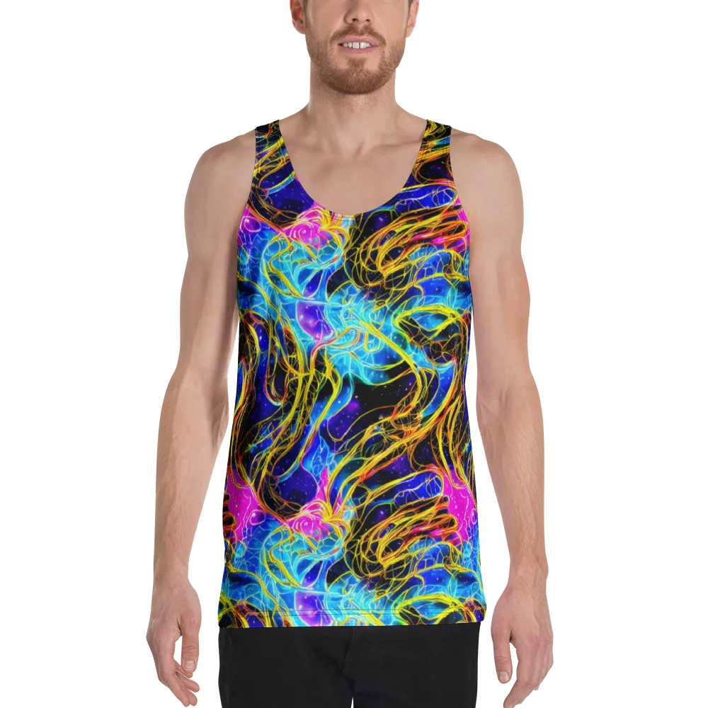 Galaxy Flux on Men's Tank Top — Front