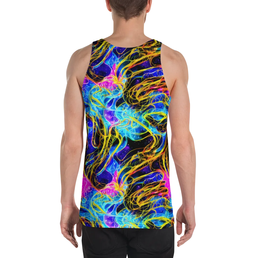 Galaxy Flux on Men's Tank Top — Back
