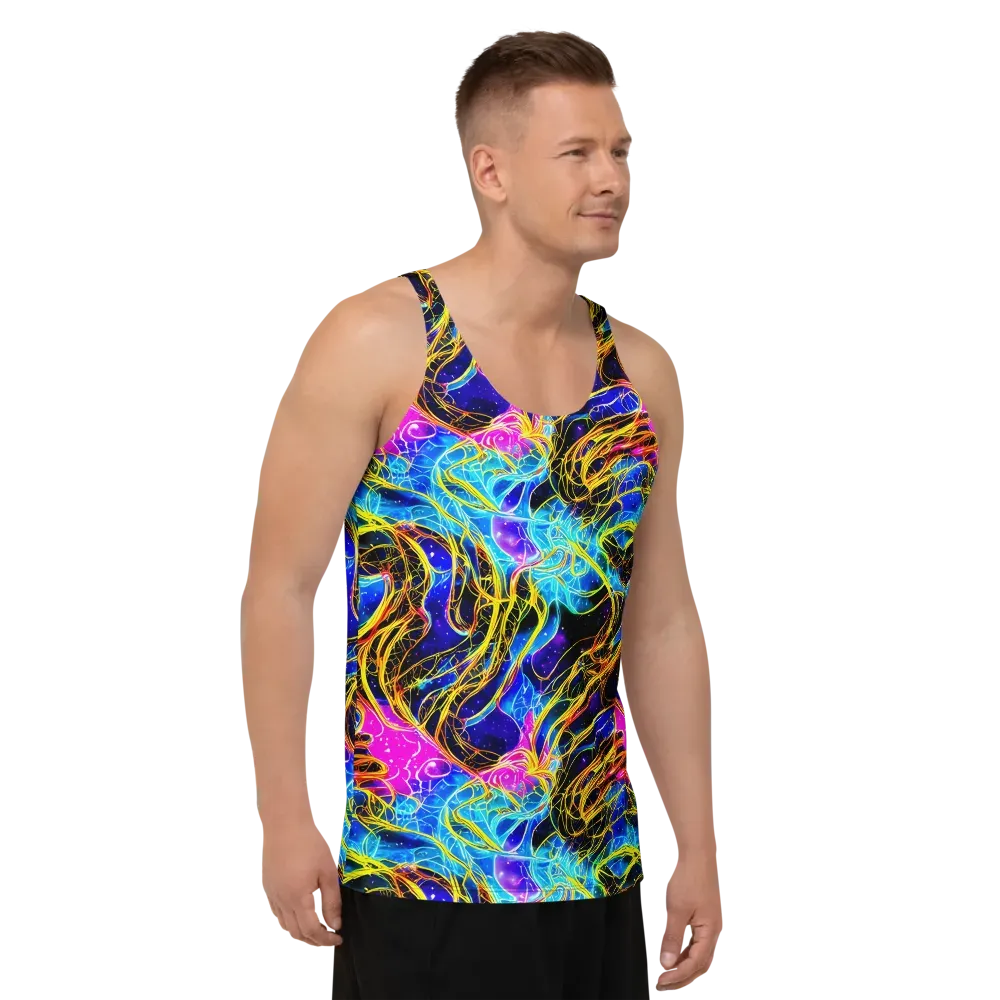 Galaxy Flux on Men's Tank Top — Right Front
