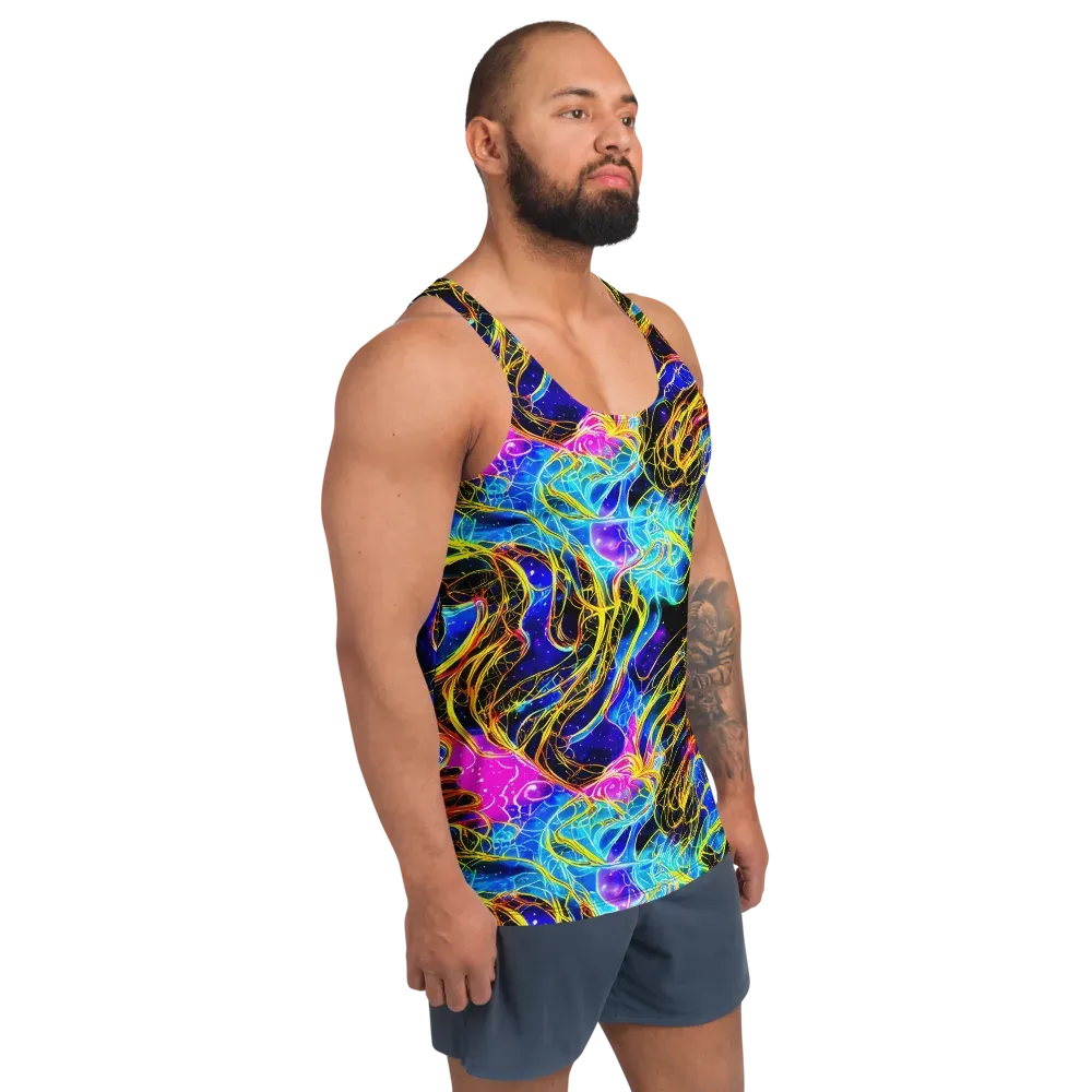 Galaxy Flux on Men's Tank Top — Right Front