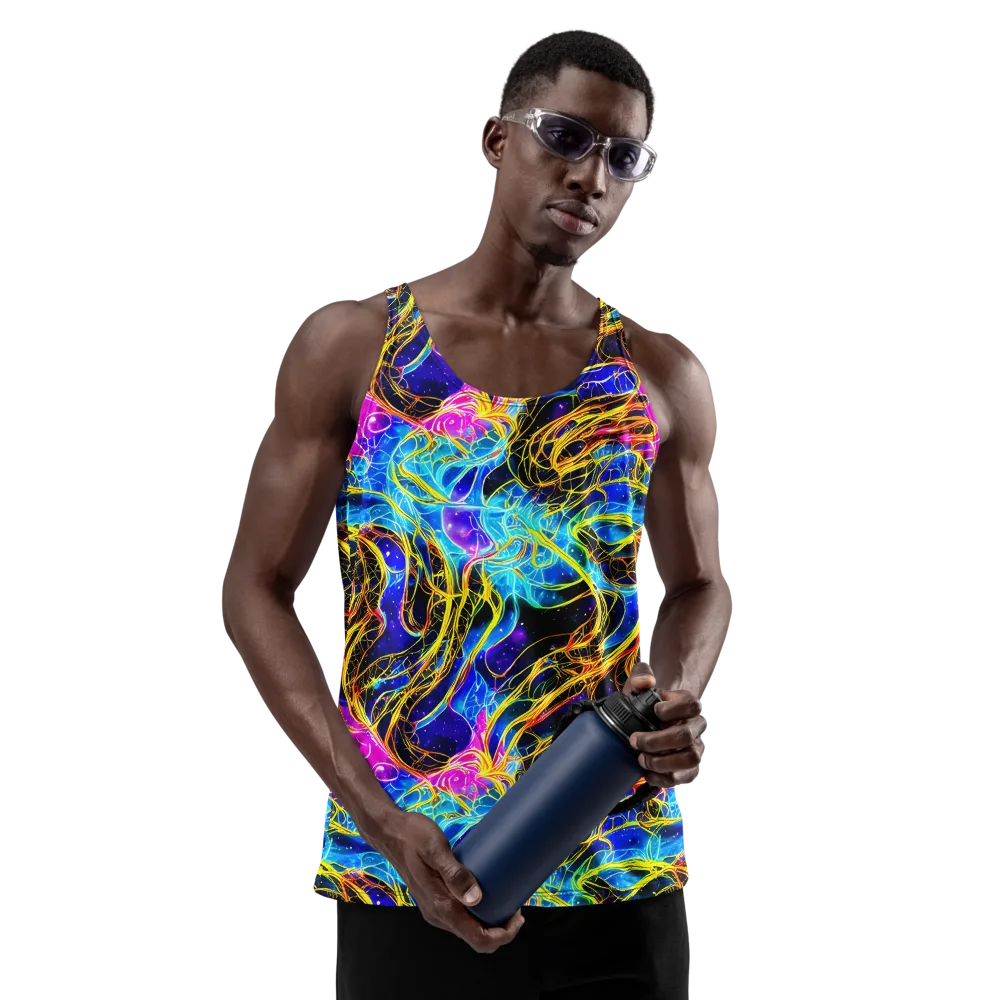 Galaxy Flux on Men's Tank Top — Front