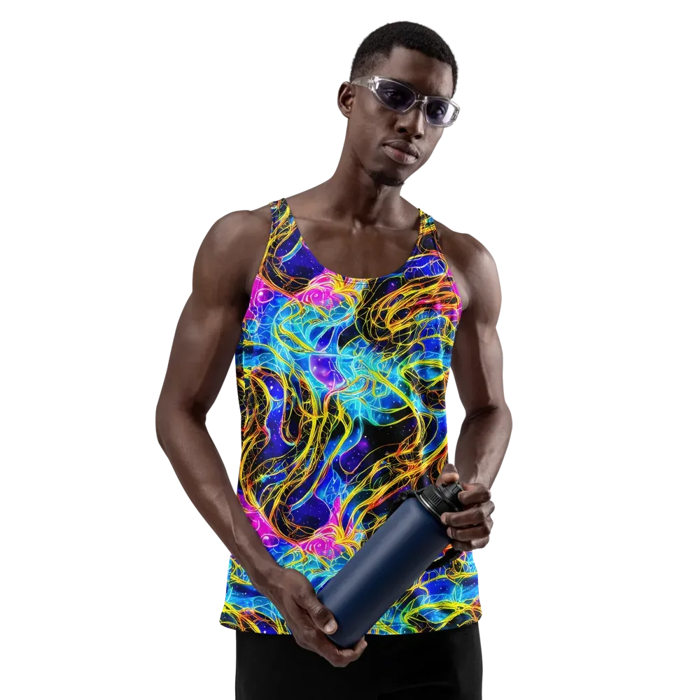 Galaxy Flux on Men's Tank Top — Front