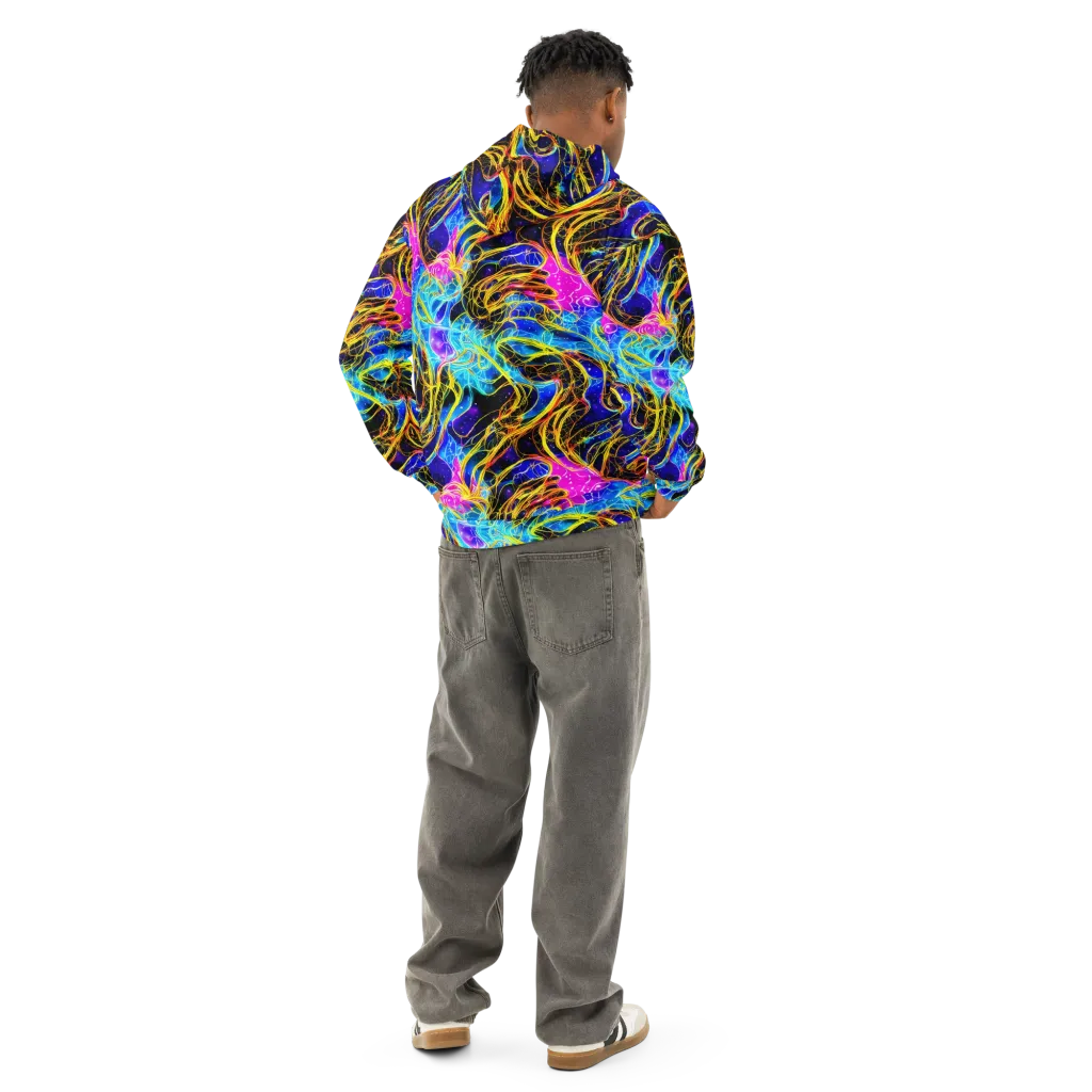 Galaxy Flux on Cotton Hoodie — Back