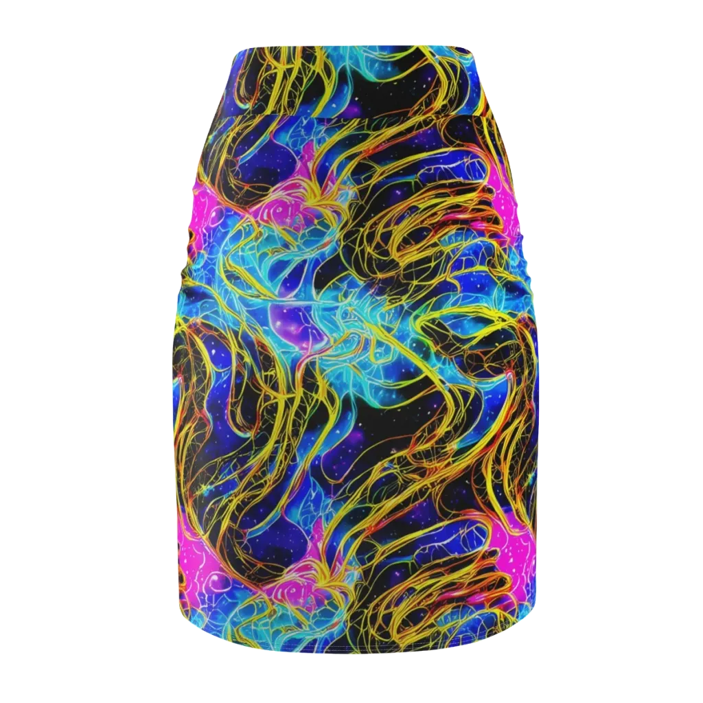 Galaxy Flux on Pencil Skirt — Back