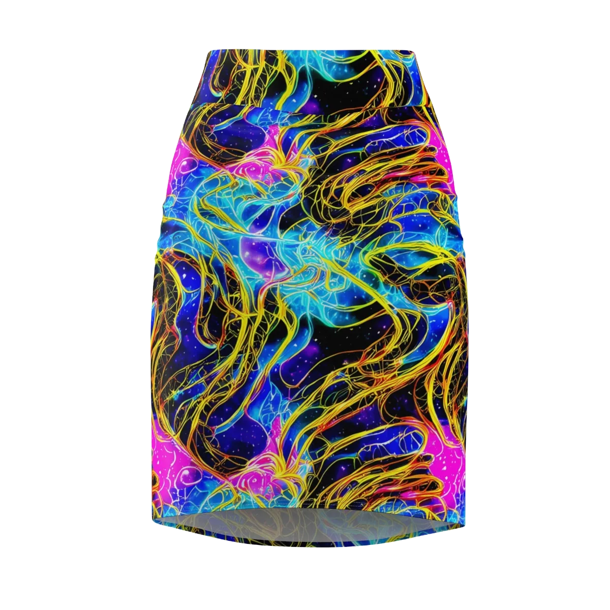 Galaxy Flux on Pencil Skirt — Front