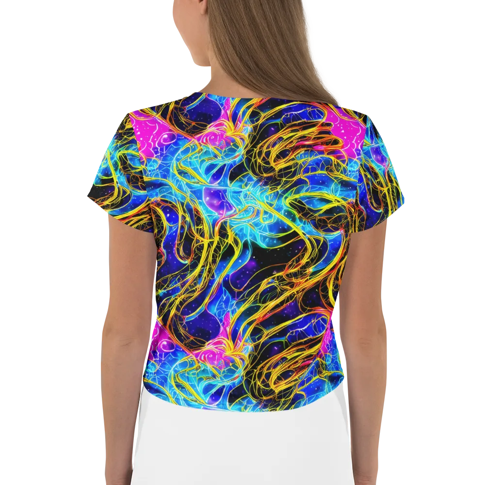 Galaxy Flux on Crop Tee — Back