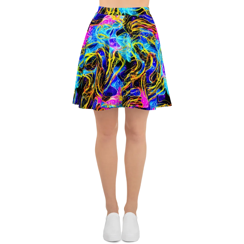 Galaxy Flux on Skater Skirt — Front