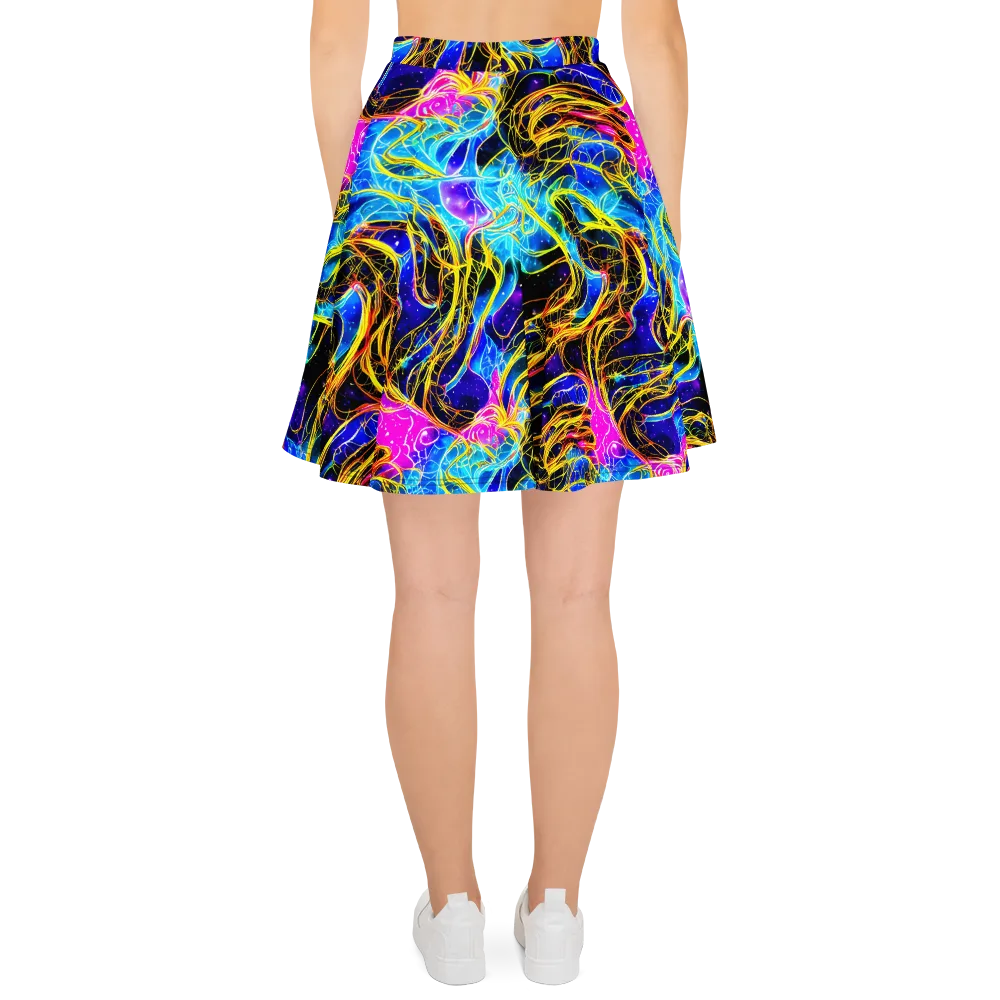Galaxy Flux on Skater Skirt — Back