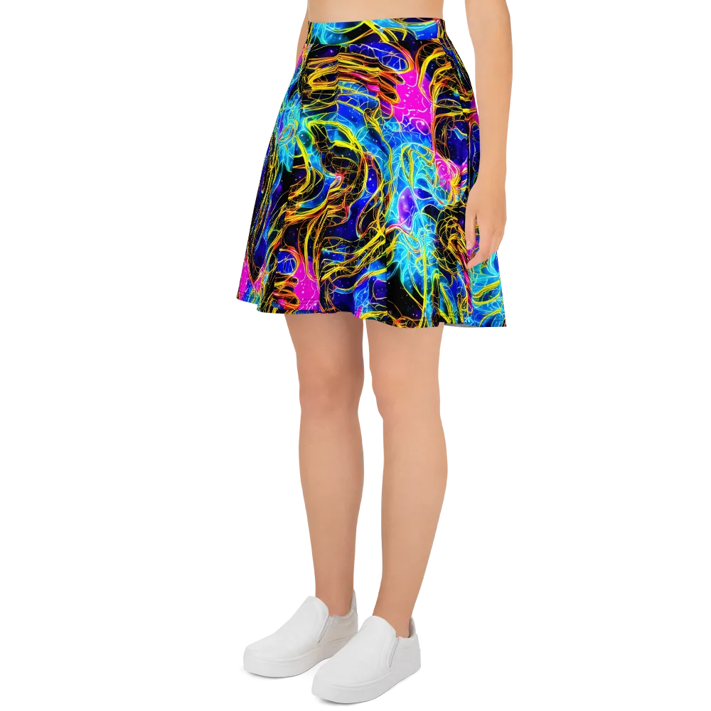 Galaxy Flux on Skater Skirt — Left