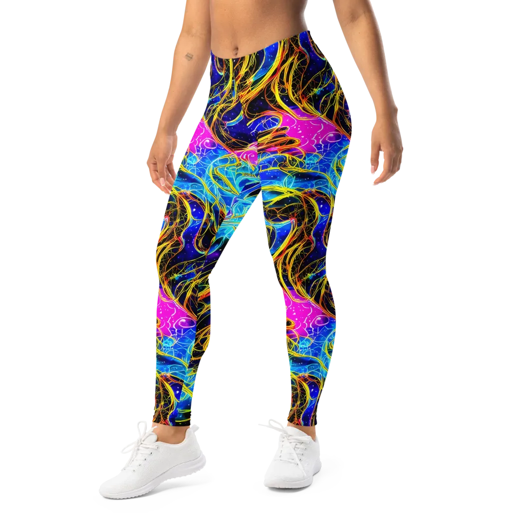 Galaxy Flux on Leggings — Left Front