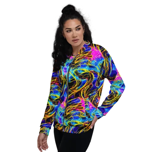 Galaxy Flux on a Bomber Jacket