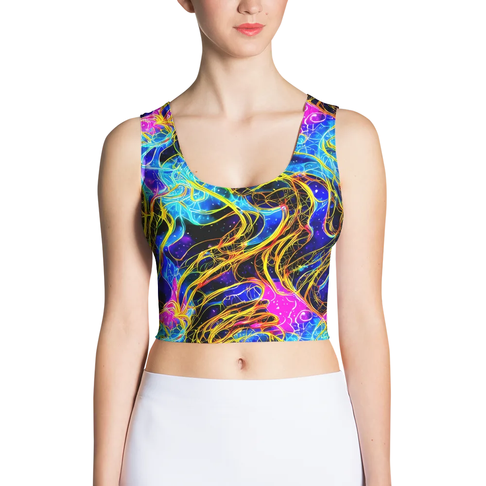 Galaxy Flux on Crop Top — Front