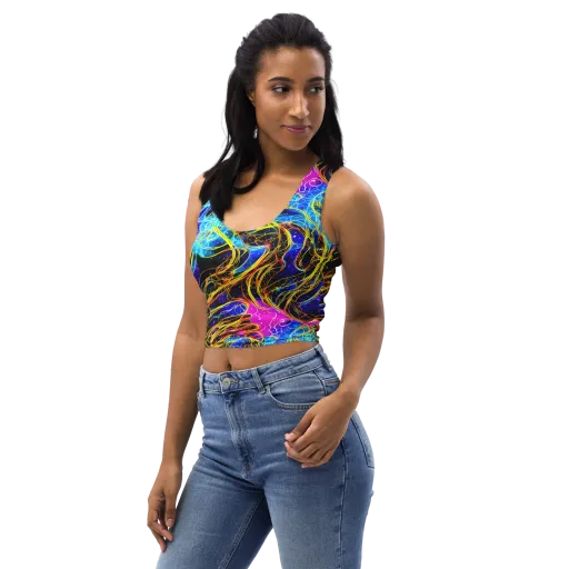 Galaxy Flux on a Crop Top
