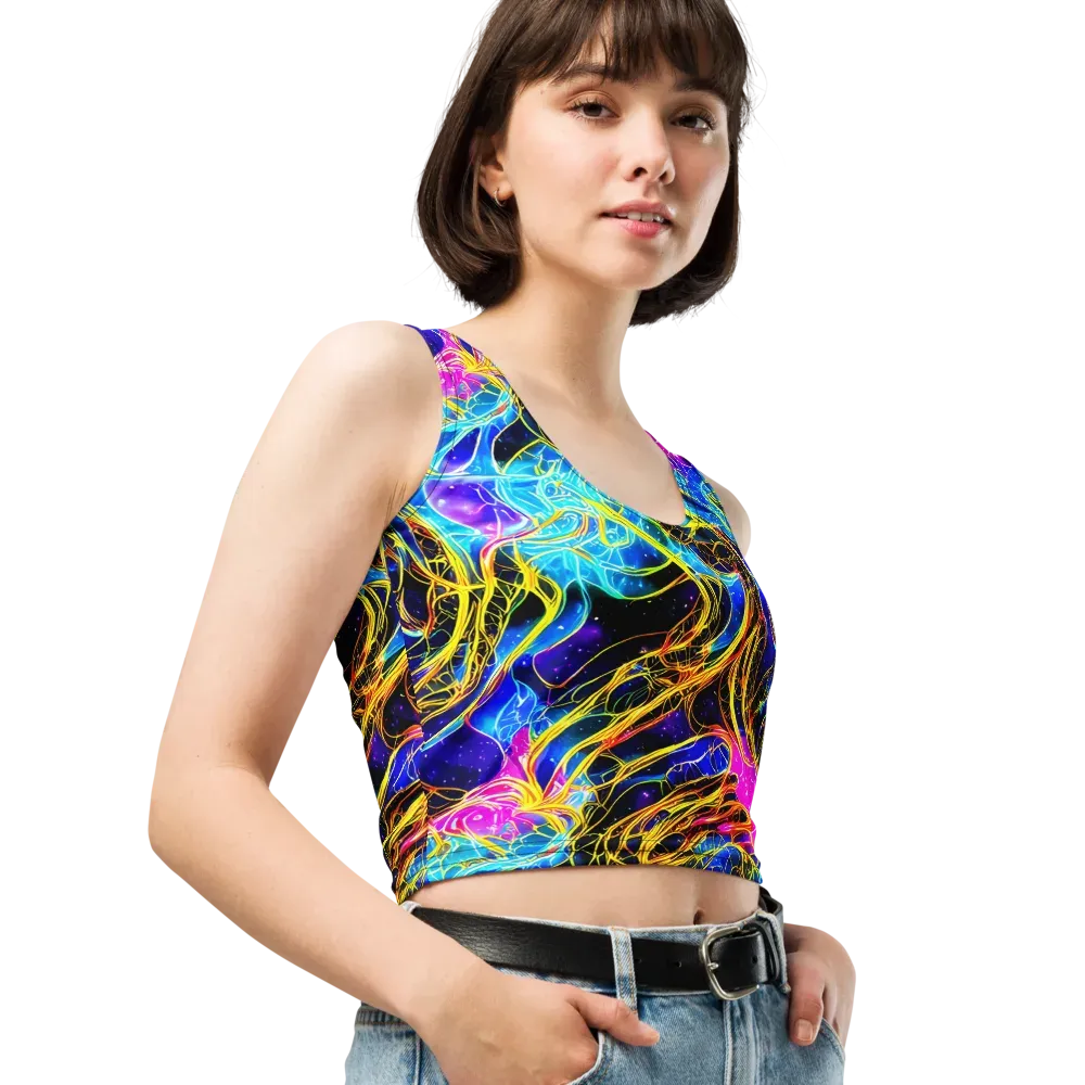 Galaxy Flux on Crop Top — Right Front