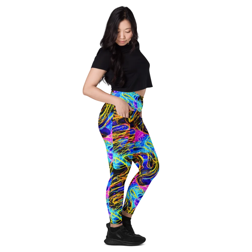 Galaxy Flux on Leggings with Pockets — Right