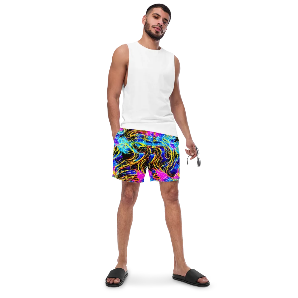 Galaxy Flux on Swim Trunks — Front
