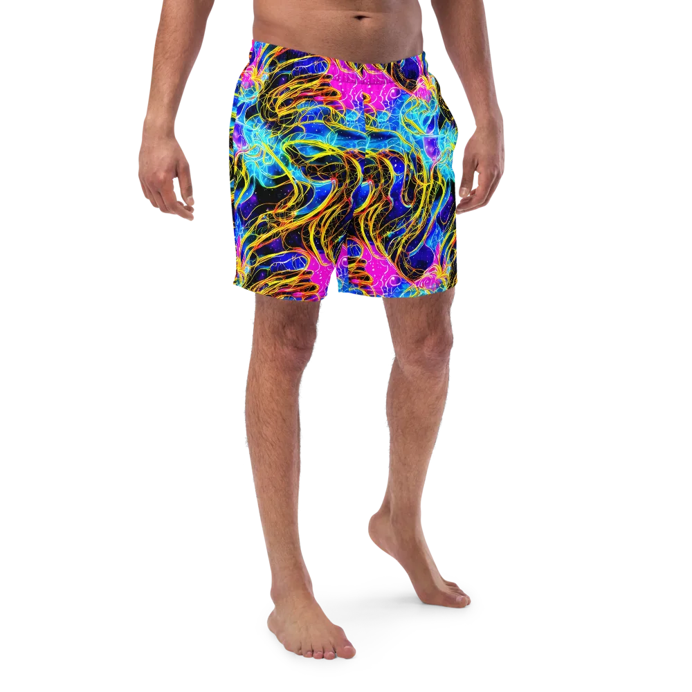 Galaxy Flux on Swim Trunks — Front
