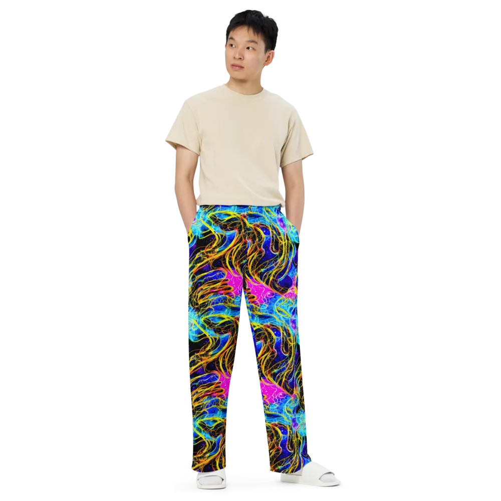 Galaxy Flux on Wide-Leg Pants — Front