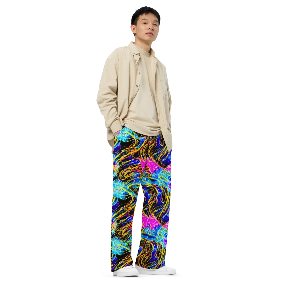 Galaxy Flux on Wide-Leg Pants — Right Front
