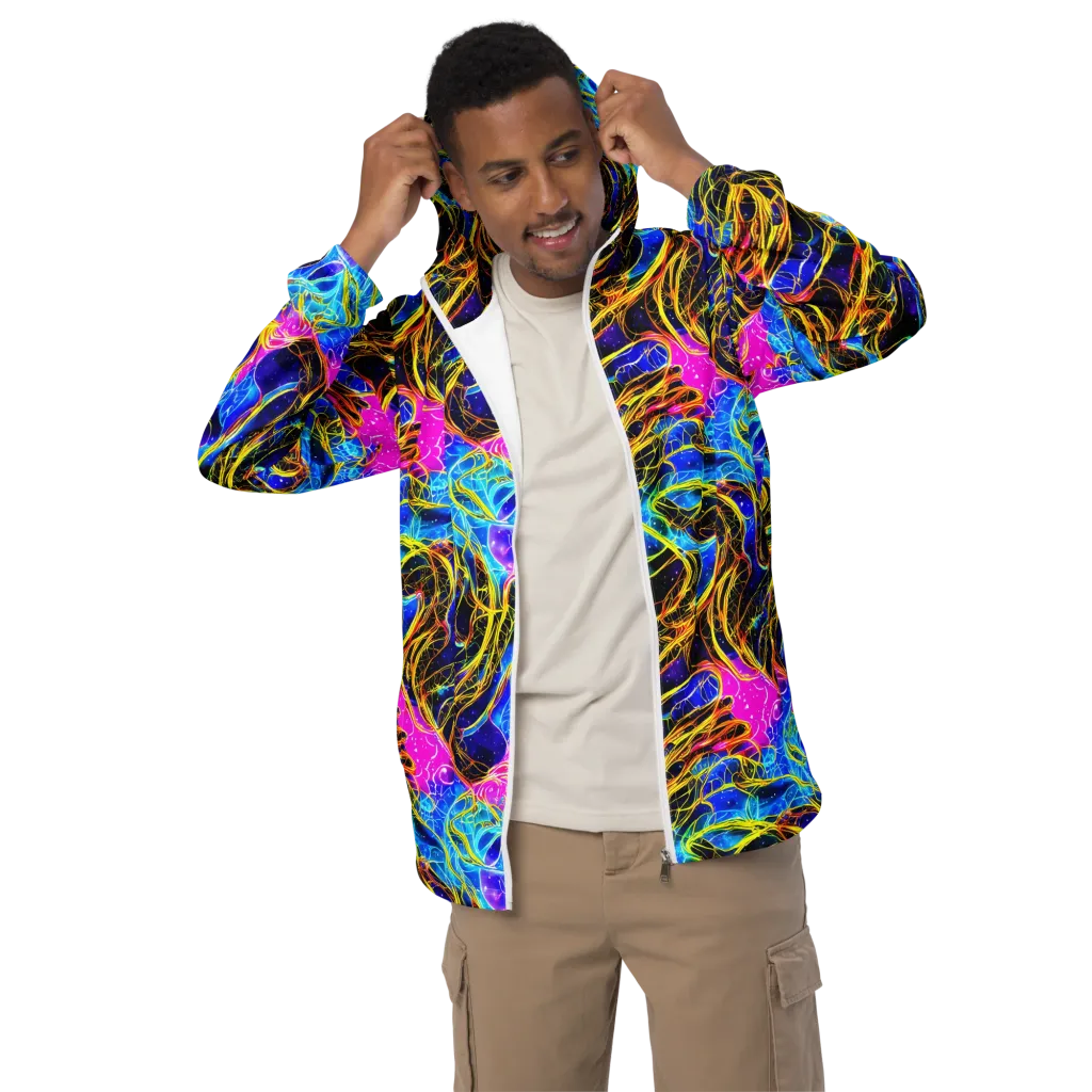 Galaxy Flux on Men's Windbreaker — Front