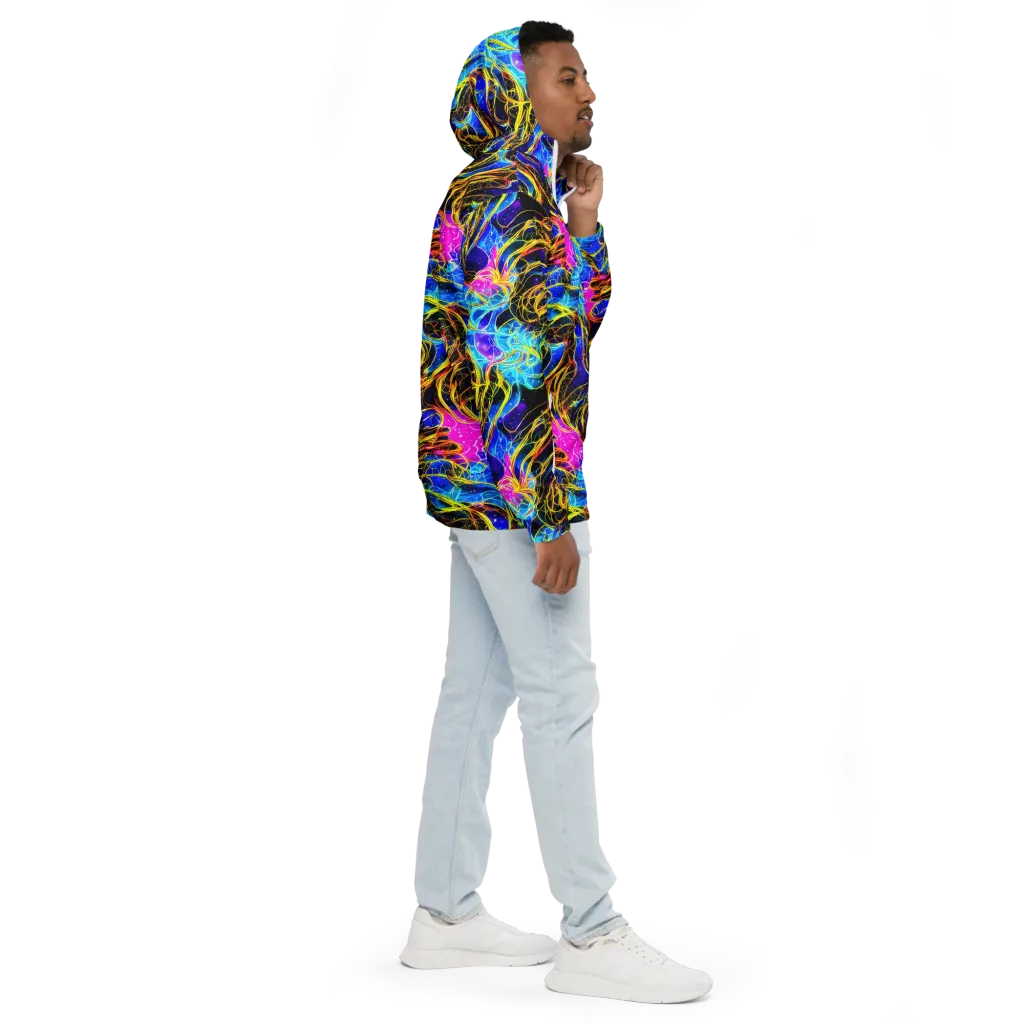 Galaxy Flux on Men's Windbreaker — Right