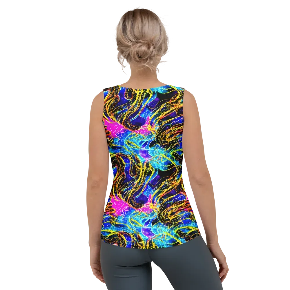 Galaxy Flux on Women's Tank Top — Back