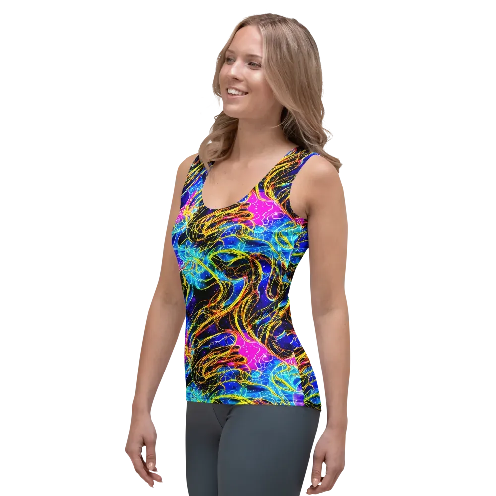 Galaxy Flux on Women's Tank Top — Left Front