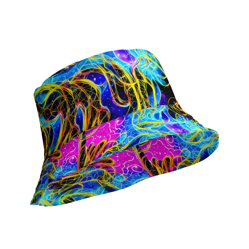 Galaxy Flux on Reversible Bucket Hat — Product details Outside