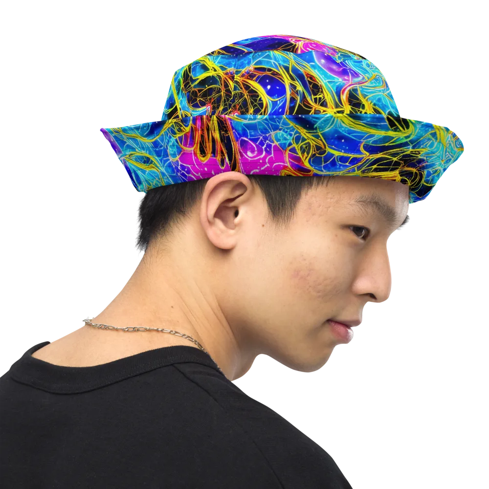 Galaxy Flux on Reversible Bucket Hat — Right Outside