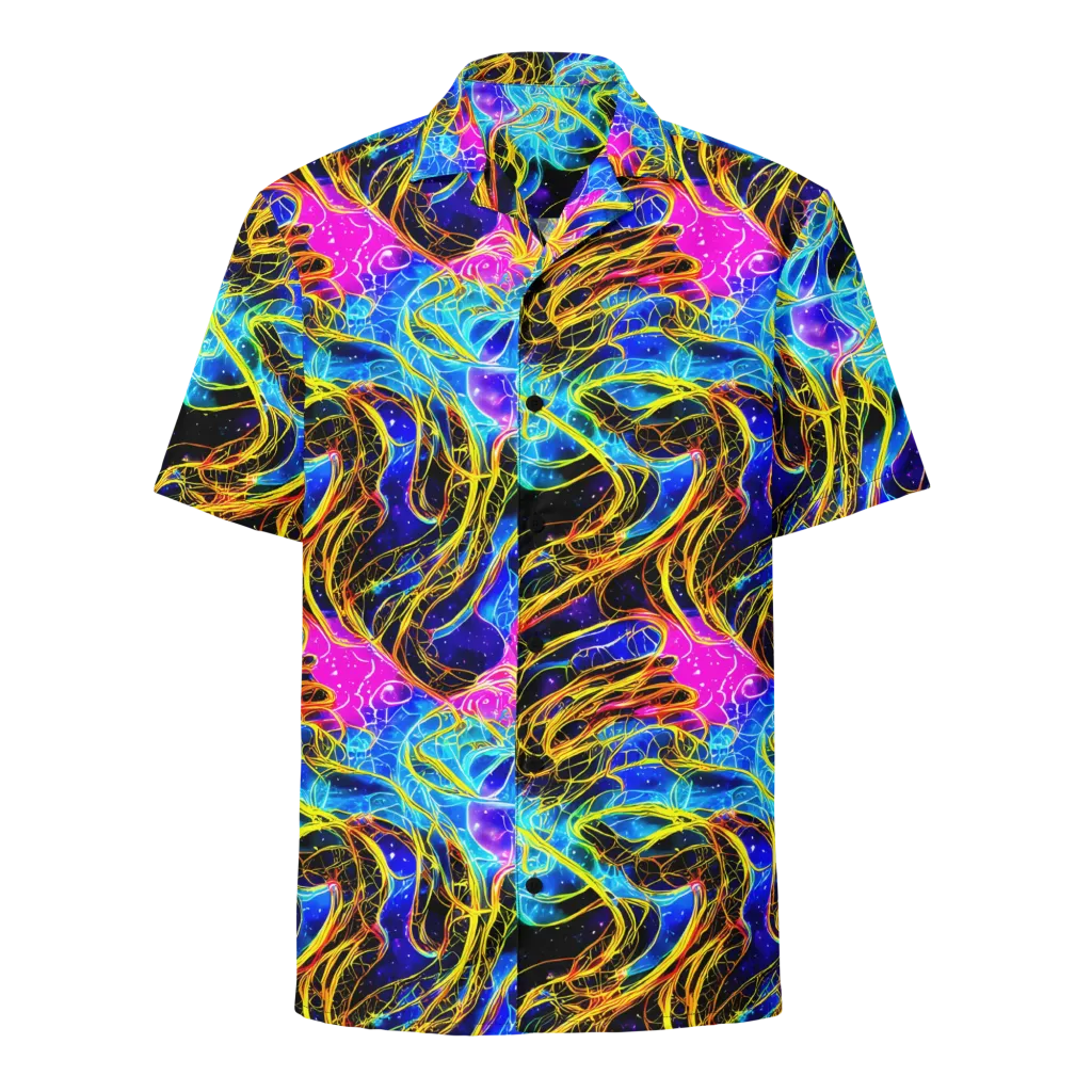 Galaxy Flux on Button Shirt — Front