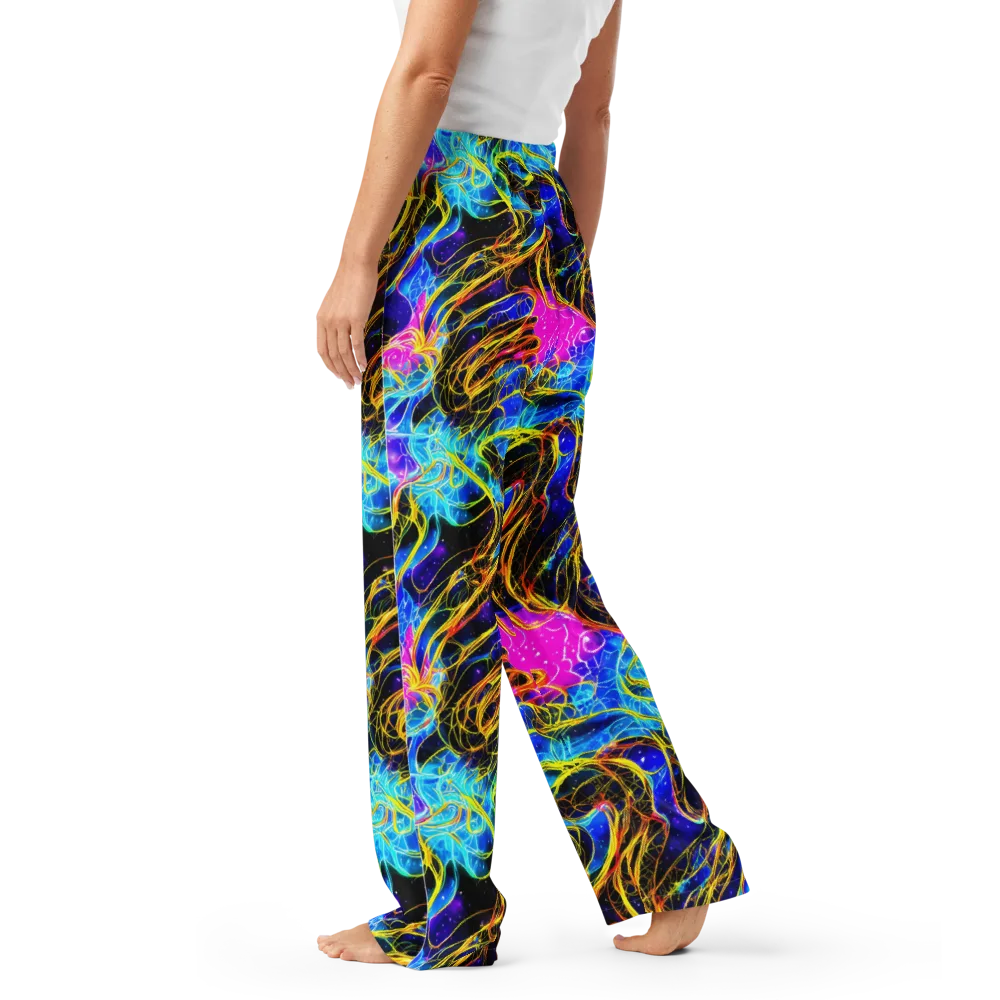 Galaxy Flux on Women's Pajama Pants — Left