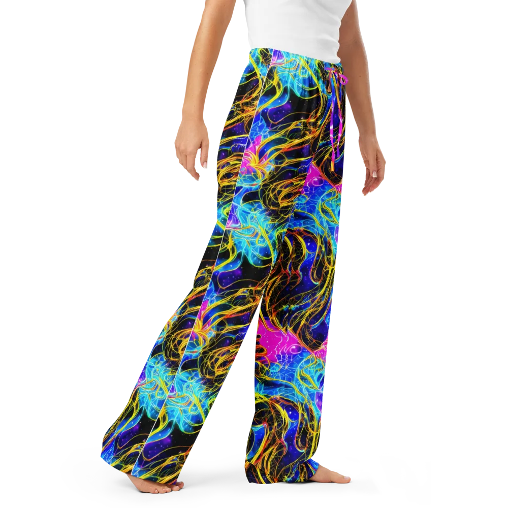 Galaxy Flux on Women's Pajama Pants — Right Front