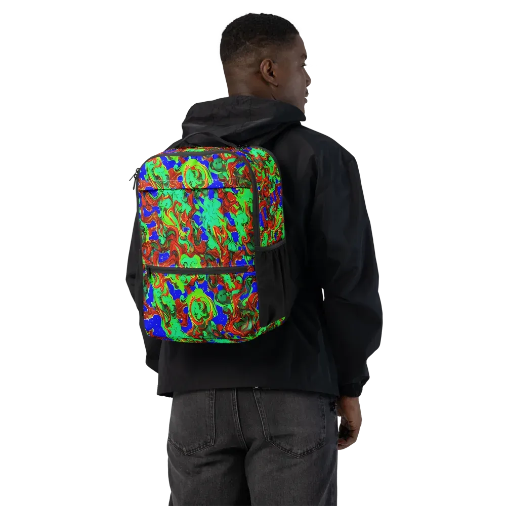 Ember Aquarium on Utility Backpack — Back