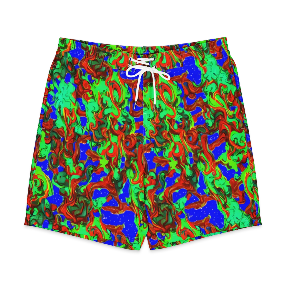 Ember Aquarium on Men's Board Shorts — Front