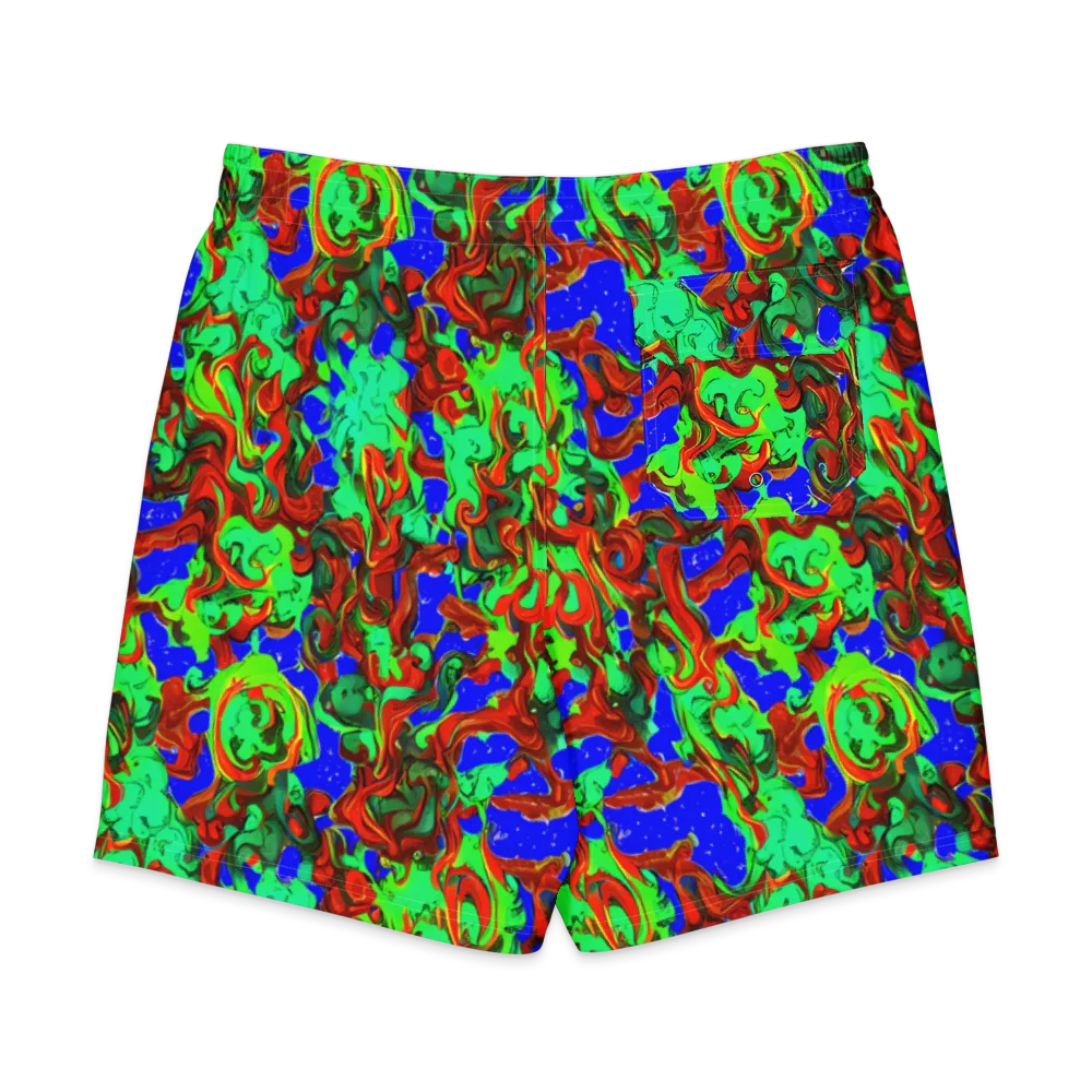 Ember Aquarium on Men's Board Shorts — Back