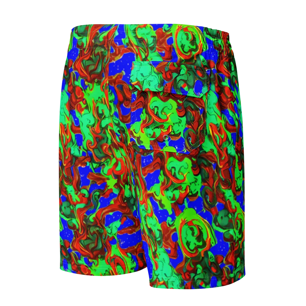 Ember Aquarium on Men's Board Shorts — Back