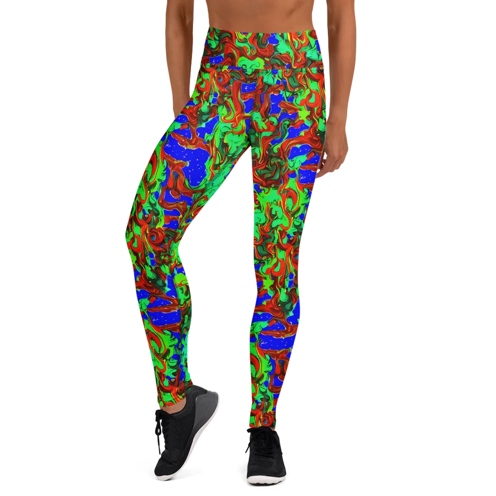 Ember Aquarium on Yoga Leggings — Front