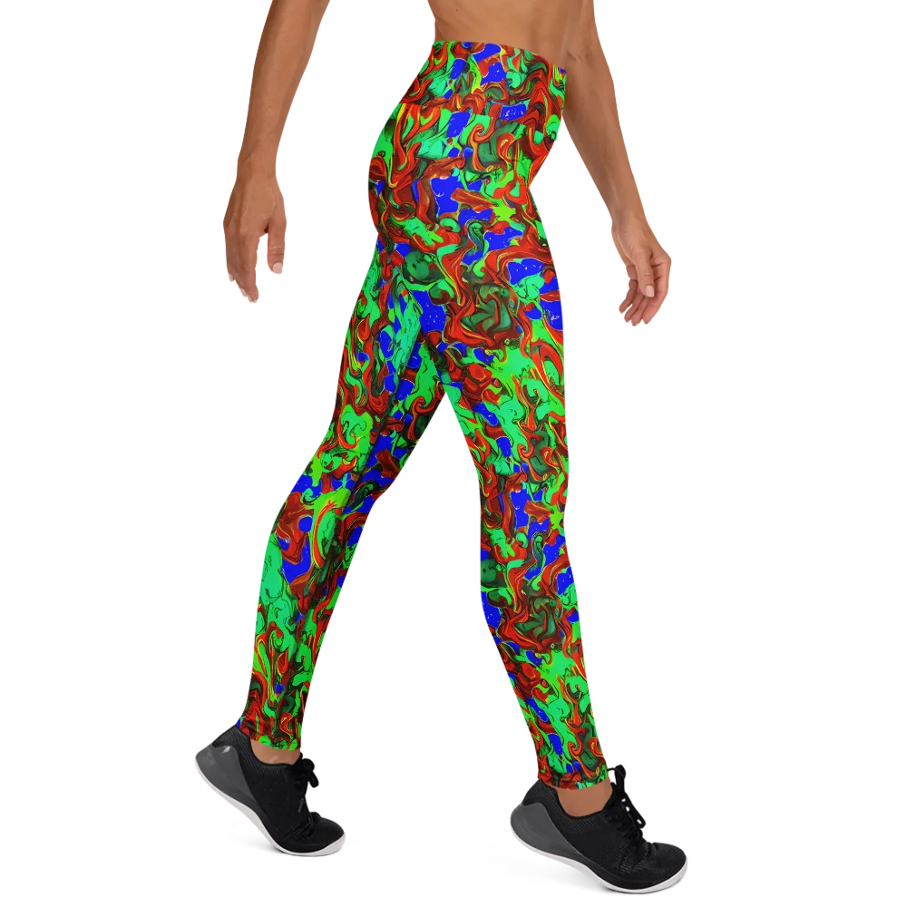 Ember Aquarium on Yoga Leggings — Right